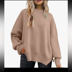 LILLUSORY Women's Oversized Batwing Sweaters 2026 Fall Outfits Trendy Crewneck